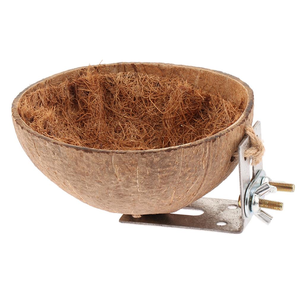 Coconut Shell Bird Nest House Hut for Pet Parrot Canary Finch Pigeon Cage Hamster Rat Gerbil Mice Cage Seed Toy Coconut Shell Bird Nest House Hut for Pet Parrot Canary Finch Pigeon Cage Hamster Rat Gerbil Mice Cage Seed Toy
