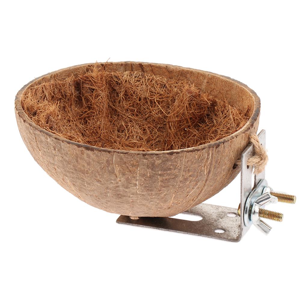 Coconut Shell Bird Nest House Hut for Pet Parrot Canary Finch Pigeon Cage Hamster Rat Gerbil Mice Cage Seed Toy Coconut Shell Bird Nest House Hut for Pet Parrot Canary Finch Pigeon Cage Hamster Rat Gerbil Mice Cage Seed Toy