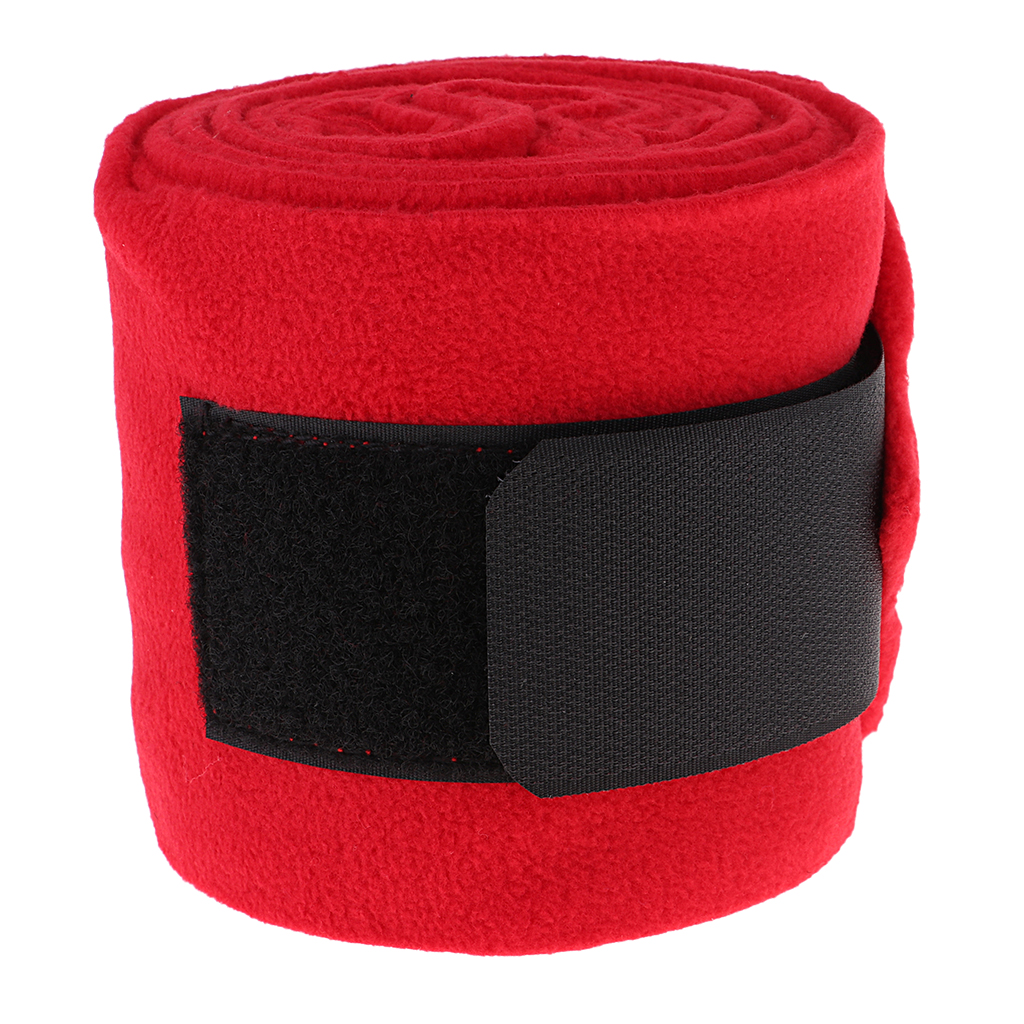 4 Rolls Fleece Polo Leg Wraps Horse Equestrian Boots Bracer Leg Protection Wraps 4 Rolls Fleece Polo Leg Wraps Horse Equestrian Boots Bracer Leg Protection Wraps