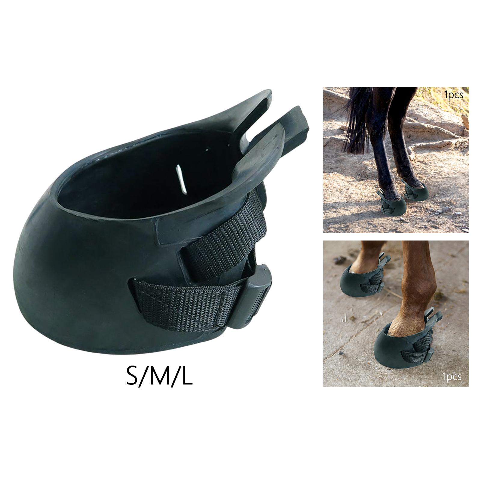 Horse Hoof Boots Professional Thick Rubber for Equestrian Riding Attachment Horse Hoof Boots Professional Thick Rubber for Equestrian Riding Attachment