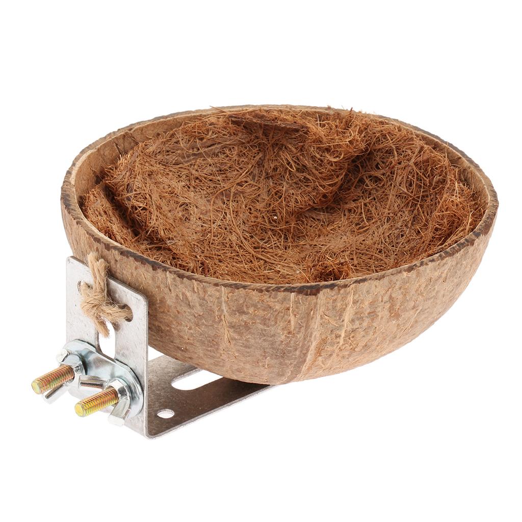 Coconut Shell Bird Nest House Hut for Pet Parrot Canary Finch Pigeon Cage Hamster Rat Gerbil Mice Cage Seed Toy Coconut Shell Bird Nest House Hut for Pet Parrot Canary Finch Pigeon Cage Hamster Rat Gerbil Mice Cage Seed Toy