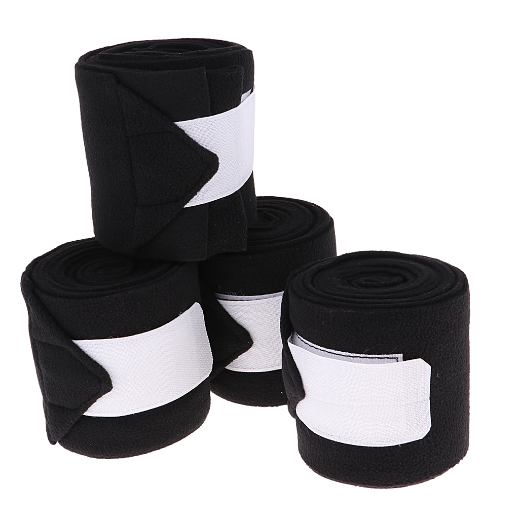 4 Rolls Fleece Polo Leg Wraps Horse Equestrian Boots Bracer Leg Protection Wraps 4 Rolls Fleece Polo Leg Wraps Horse Equestrian Boots Bracer Leg Protection Wraps