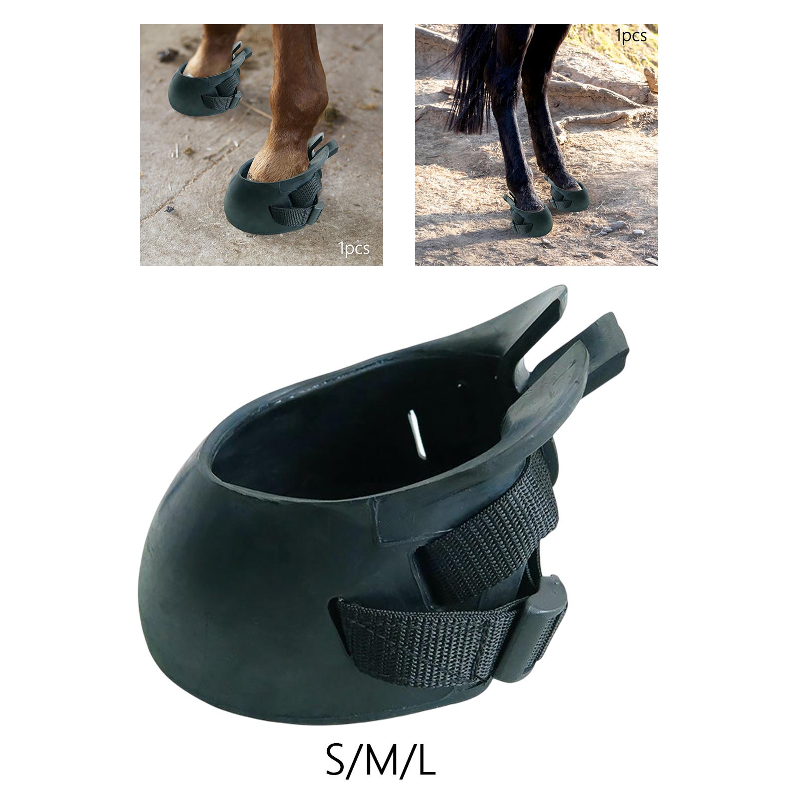 Horse Hoof Boots Professional Thick Rubber for Equestrian Riding Attachment Horse Hoof Boots Professional Thick Rubber for Equestrian Riding Attachment
