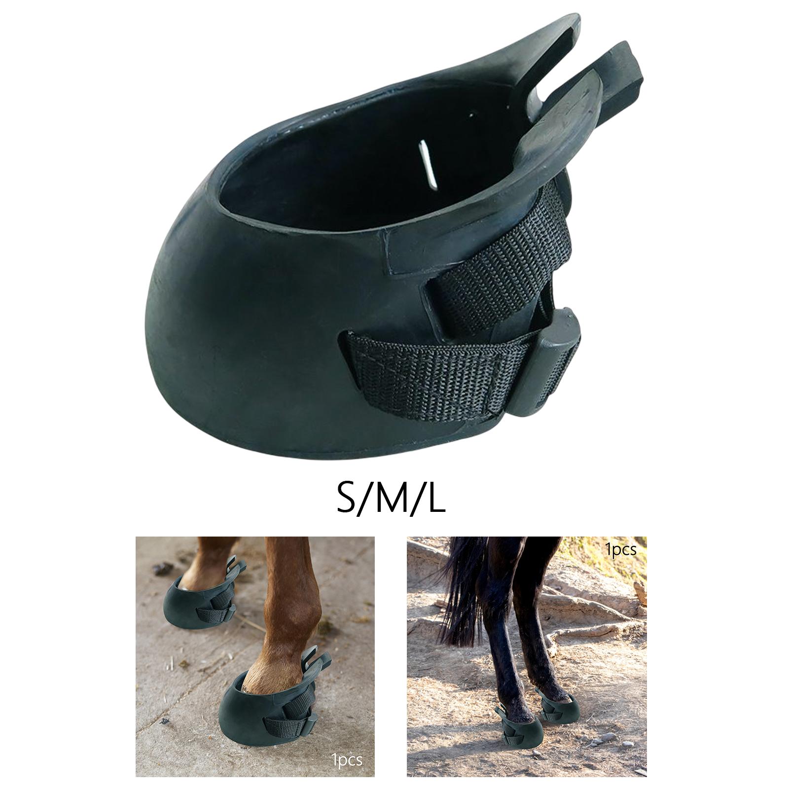 Horse Hoof Boots Professional Thick Rubber for Equestrian Riding Attachment Horse Hoof Boots Professional Thick Rubber for Equestrian Riding Attachment