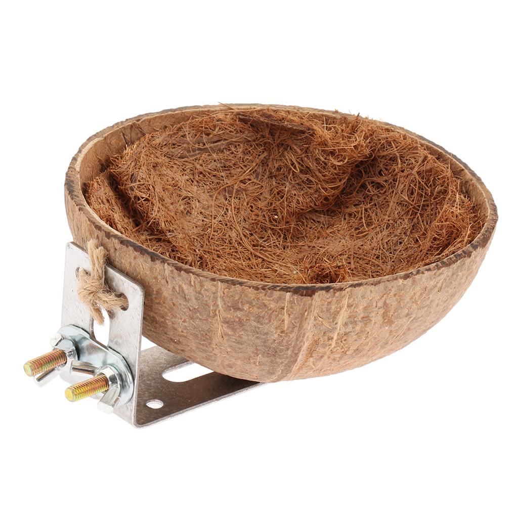 Coconut Shell Bird Nest House Hut for Pet Parrot Canary Finch Pigeon Cage Hamster Rat Gerbil Mice Cage Seed Toy Coconut Shell Bird Nest House Hut for Pet Parrot Canary Finch Pigeon Cage Hamster Rat Gerbil Mice Cage Seed Toy